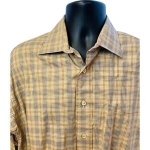 Burberry London Nova-check Plaid Shirt Men's M Long Sleeve Button Up Designer